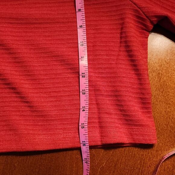 Band of the Free Ribbed Knit Crop Top & Midi Pencil Skirt Set, Medium, Rust - Picture 9 of 13